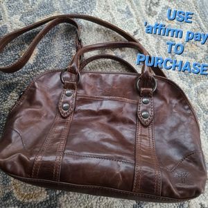FRYE (Hard to Find/Sold Out) Satchel Dark Brown